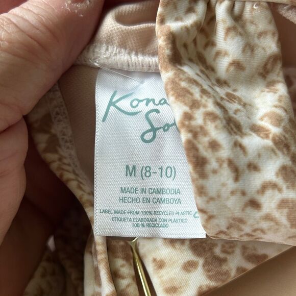 New Kona Sol  One Piece in Tan and Cream Medium - Picture 7 of 8